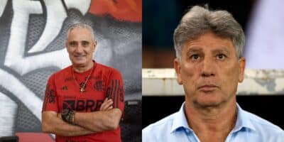 Renato Gaúcho e Tite no Grêmio - Foto Reprodução Internet