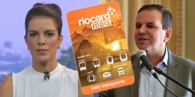 RioCard - Eduardo Paes- Mariana Gross (Foto: Reprodução, Montagem - Tv Foco)