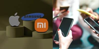 Samsung, Apple e Xiaomi - Foto Reprodução Internet