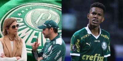 Leila procura substituto de Estevão e mais 2 reforços no Palmeiras (Reprodução/UOL/Lance!)