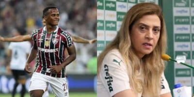 Leila libera PIX pra ter Arias do Fluminense ao Palmeiras (Reprodução/Montagem/Globo Esporte/Palmeiras Online)