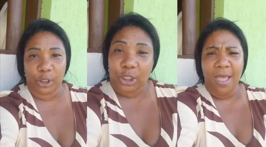 Tia de Raquel acusa peoa de bater na mãe (Foto: Reprodução/ Internet)