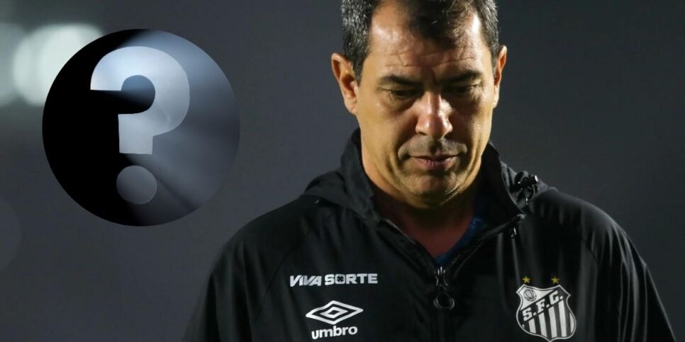 Carille é o atual técnico do Santos (Foto: Reprodução / SFC / Canva)