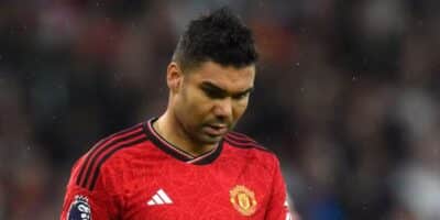 Casemiro não vive um bom momento no United (Reprodução: Peter Powell/EFE)