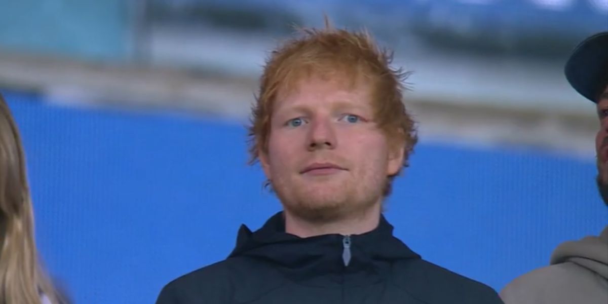 Ed Sheeran esteve presente no Maracanã (Reprodução: Globo)