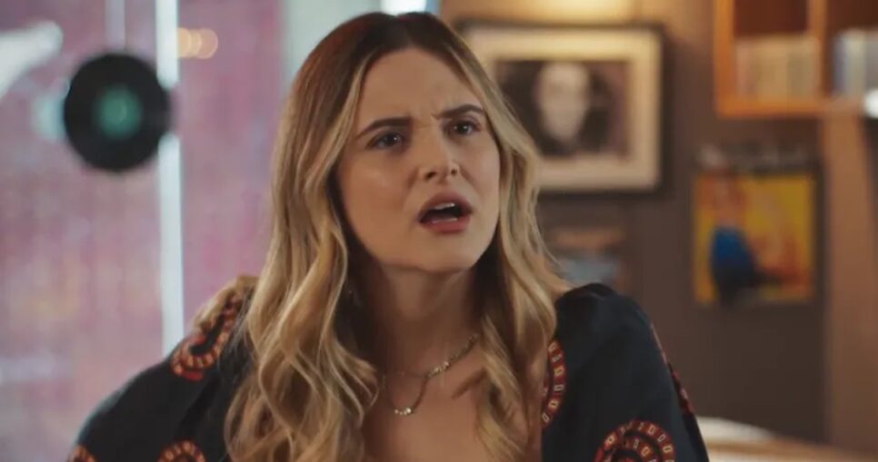 Electra descobre sua gravidez na novela das sete (Foto: Reprodução/ TV Globo)