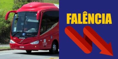 A falência de empresa de transporte gigante (Reprodução: Montagem TV Foco)