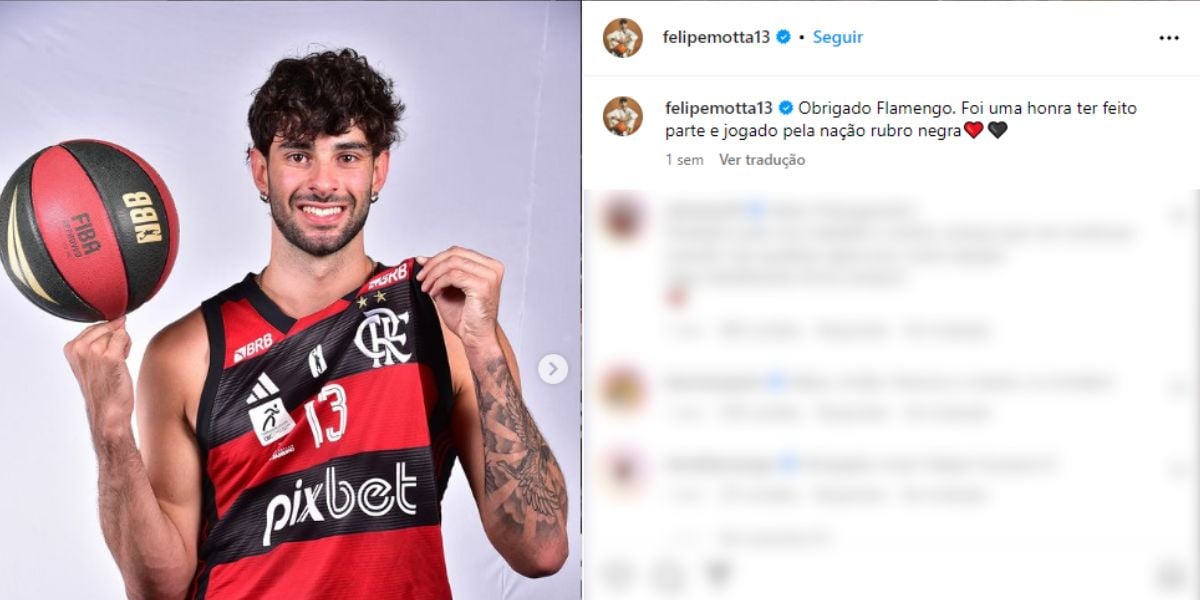 A despedida de Felipe Motta do Flamengo (Reprodução: Instagram)