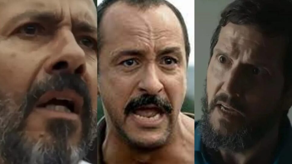 José Inocêncio (Marcos Palmeira), Tião Galinha (Irandhir Santos) e Egídio (Vladimir Brichta) - (Fotos: Reprodução/ Globo/ Montagem TV Foco)