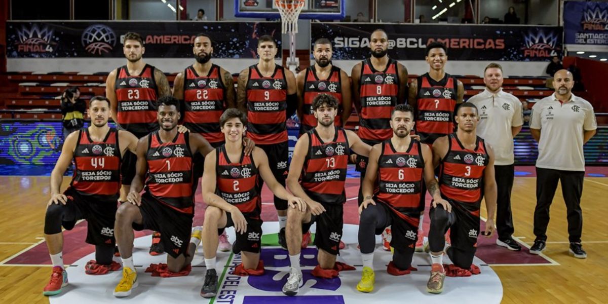 Flamengo tem um dos melhores times de basquete do Brasil (Reprodução: Flamengo/Divulgação)