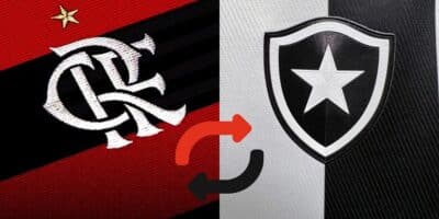 Jogador deixa Flamengo e acaba de assinar com o Botafogo (Reprodução: Montagem TV Foco)