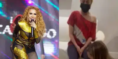 Irreconhecível após acidente, vídeo de Joelma impressiona (Foto: Reprodução/Montagem TV Foco)