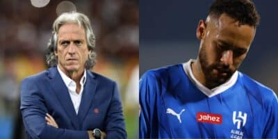 Jorge Jesus confirmar Neymar fora do Al-Hilal em 2024 (Reprodução: André Durão / Francois Nel)