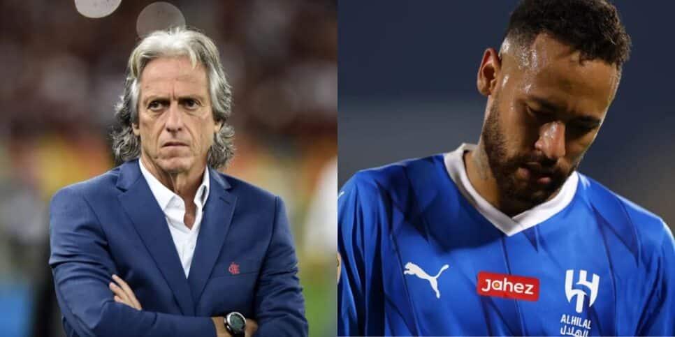 Jorge Jesus confirmar Neymar fora do Al-Hilal em 2024 (Reprodução: André Durão / Francois Nel)