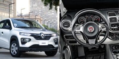 Fiat com modelo popular para dar adeus ao Renault Kwid (Reprodução: Montagem TV Foco)