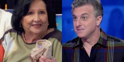 Dona Déa faz Huck perder o chão e fala na Globo (Foto: Reprodução Gloplay/Montagem TV Foco)