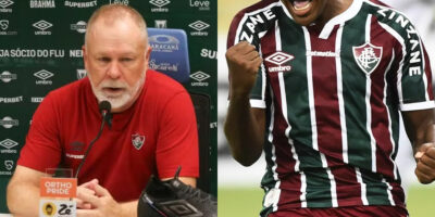 Imagem do post Dupla de Cano dando adeus após ser esnobado por Mano: Atacante deixa o Fluminense pra assinar com o Botafogo