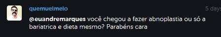 Comunicador responde pergunta de seguidor  (Foto: Reprodução)