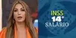 Patrícia Poeta para Encontro sobre pagamento do 14º salário do INSS  - (Foto: Montagem / TV FOCO)