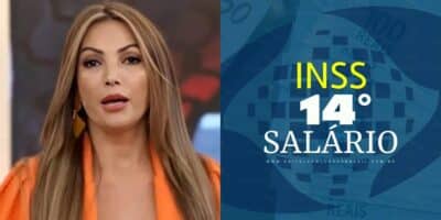 Patrícia Poeta para Encontro sobre pagamento do 14º salário do INSS  - (Foto: Montagem / TV FOCO)