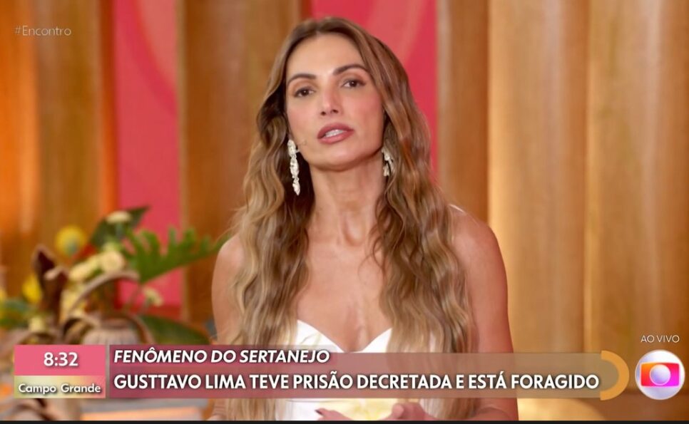 Patrícia Poeta fala sobre mantado de prisão de Gusttavo Lima (Foto: Reprodução/Globoplay)