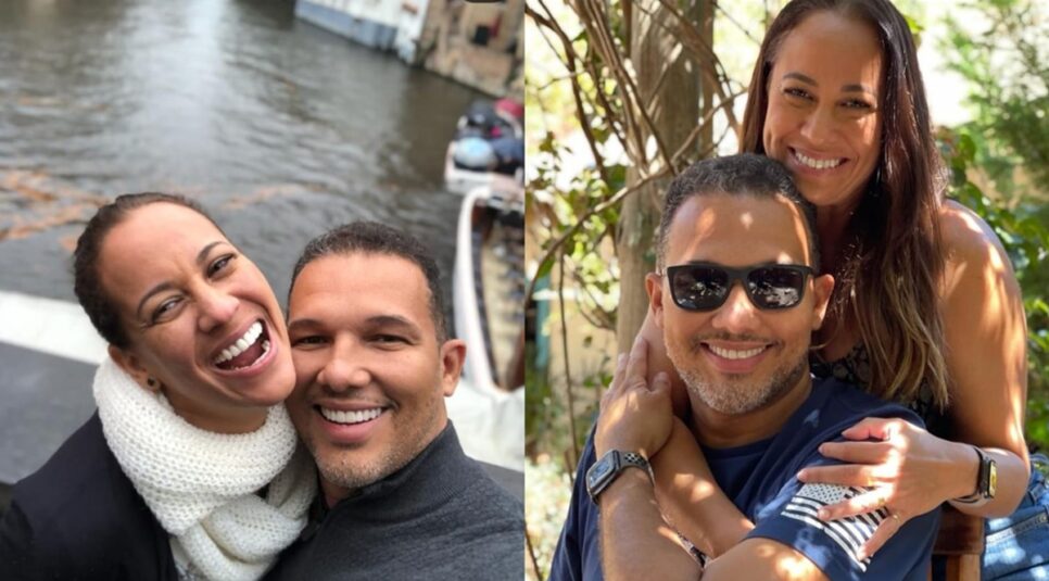 Esposo recatado vive há 20 anos com Renata Alves, do Hoje em Dia (Fotos: Reprodução/ Instagram/ Montagem TV Foco)