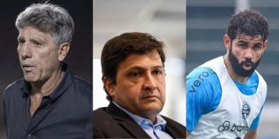 Imagem do post Saída de Diego Costa e Renato Gaúcho do Grêmio obriga Guerra a agir às pressas