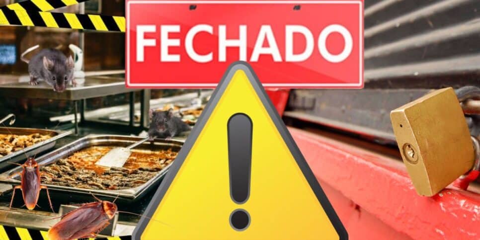 Restaurante fechado por nojeiras pela Vigilância Sanitária (Foto: Reprodução / Canva / Montagem TV Foco)