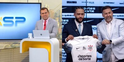 Imagem do post Depay mal chegou e já está FORA: Bocardi paralisa BDSP com novo pesadelo de Augusto Melo no Corinthians