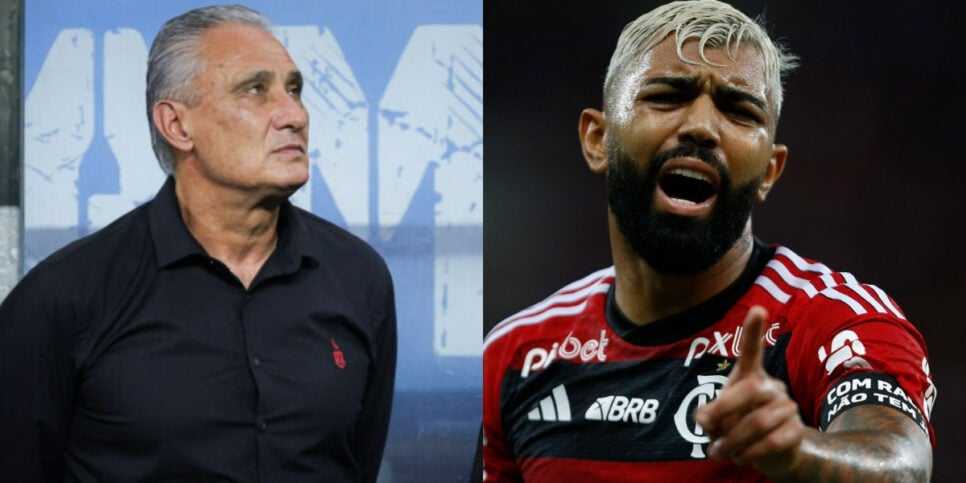 Tite fala sobre Gabigol e crava veredito FORA do Flamengo (Foto: Reprodução/Montagem TV Foco)