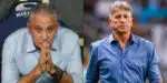 Tite sofre com decisão do Flamengo e Renato Gaúcho é chamado (Foto: Reprodução/Montagem TV Foco)