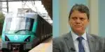 Tarcísio de Freitas com decreto que atinge linha de metrô em São Paulo (Reprodução: Marcello Casal Jr/Agência Brasil)