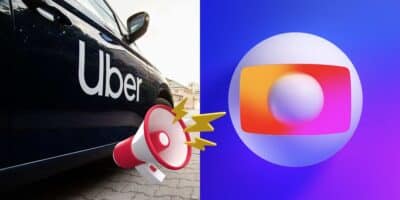 O fim de serviço da Uber confirmado pela Globo (Reprodução: Montagem TV Foco)