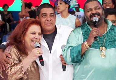 Zeca Pagodinho, Arlindo Cruz e Beth Carvalho (Foto Reprodução/O Fuxico)