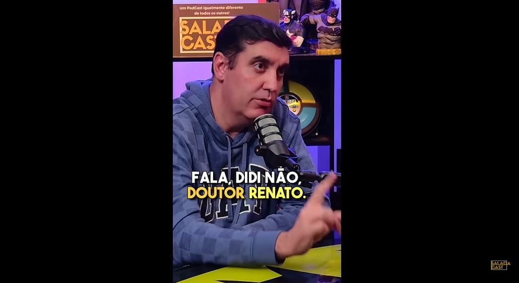 Rafael Scapa diz que nunca foi Renato Aragão o verdadeiro responsável por essa percepção (Foto Reprodução/Youtube)