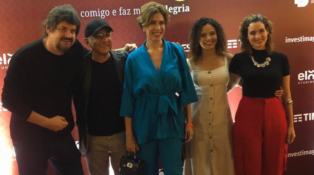 Elenco do filme Caindo na Real (Foto: Diego Laureano)