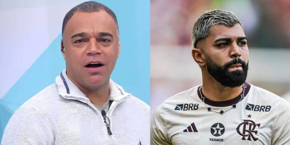 Denílson e Gabigol no Flamengo - Foto Reprodução Internet