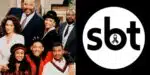 Elenco de Um Maluco no Pedaço / Logo do SBT - Montagem: TVFOCO