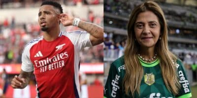 Gabriel Jesus e Leila no Palmeiras - Foto Reprodução Internet