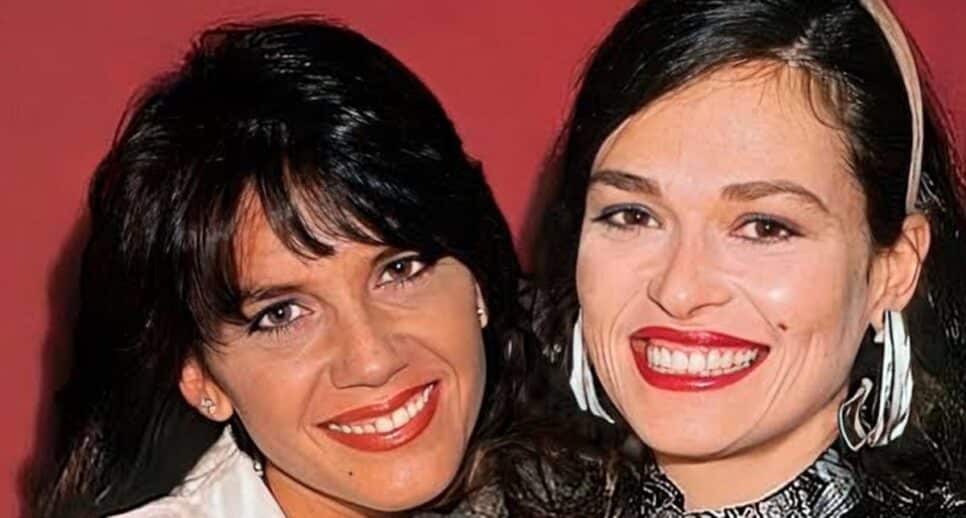 Laís (Cristina Prochaska) e Cecília (Lala Deheinzelin) na versão original de Vale Tudo, de 1988 (Foto: Reprodução/ Divulgação/ Globo)