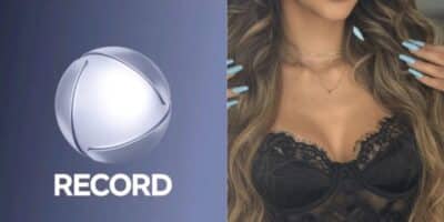 Logo da Record / Bia Miranda - Montagem: TVFOCO