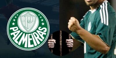 Logo do Palmeiras / Valdívia no Palmeiras - Montagem: TVFOCO