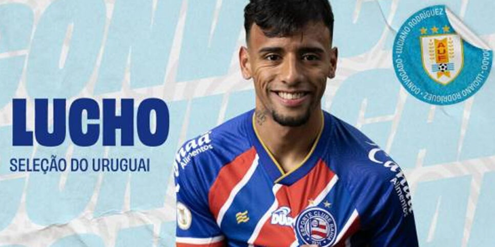 Lucho vai defender o Uruguai nas Eliminatórias da Copa (Foto: Reprodução - Site do Bahia) 