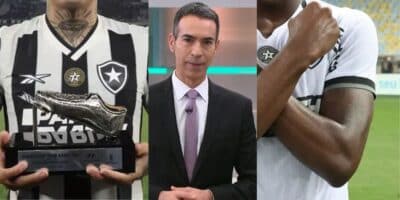 Luiz Henrique, Igor Jesus no Botafogo e Tralli (Reprodução - Internet)