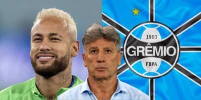 Neymar e Renato no Grêmio - Foto Reprodução Internet