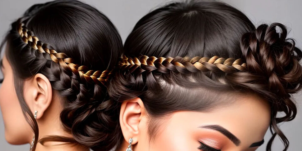 Penteado - Trança de coroa (Foto: Reprodução - Salão Virtual) 