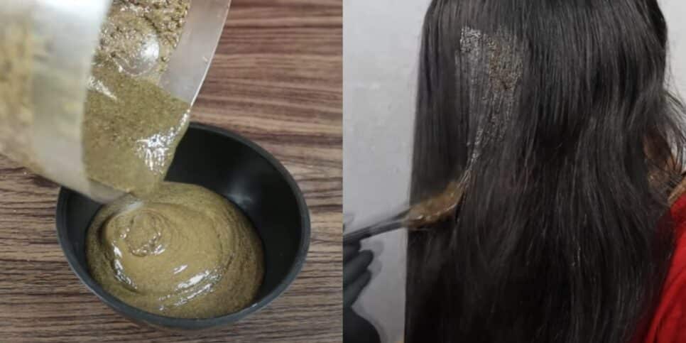 Receita do botox capilar com café pronto e como aplicar no cabelo (Foto: Reprodução/ YouTube/ Receitas da Joice)