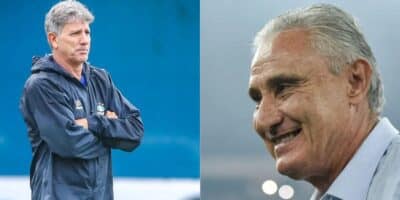 Renato Gaúcho / Tite - Montagem: TVFOCO