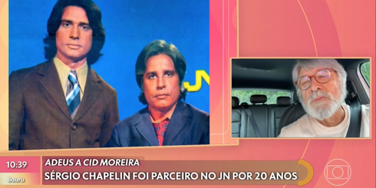 Sergio Chapelin no Encontro (Fotos: Reproduções / Globo)