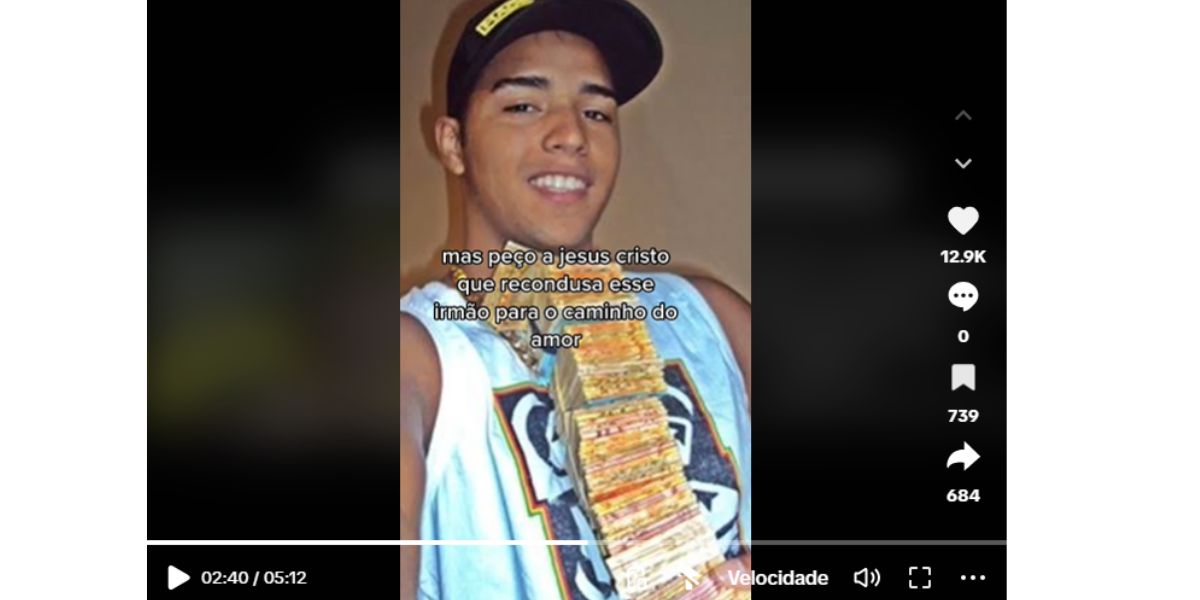 Suposta carta de MC Daleste (Foto: Reprodução / TikTok)